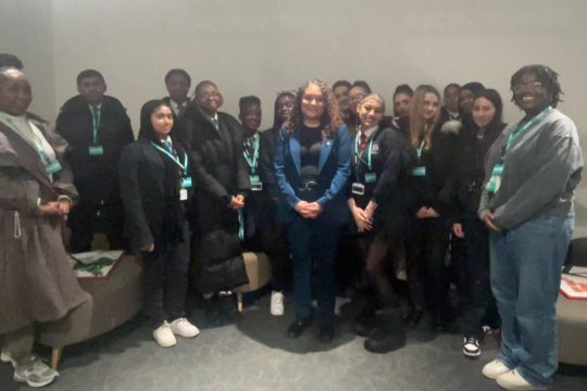 Quest students with Natasha Irons, MP